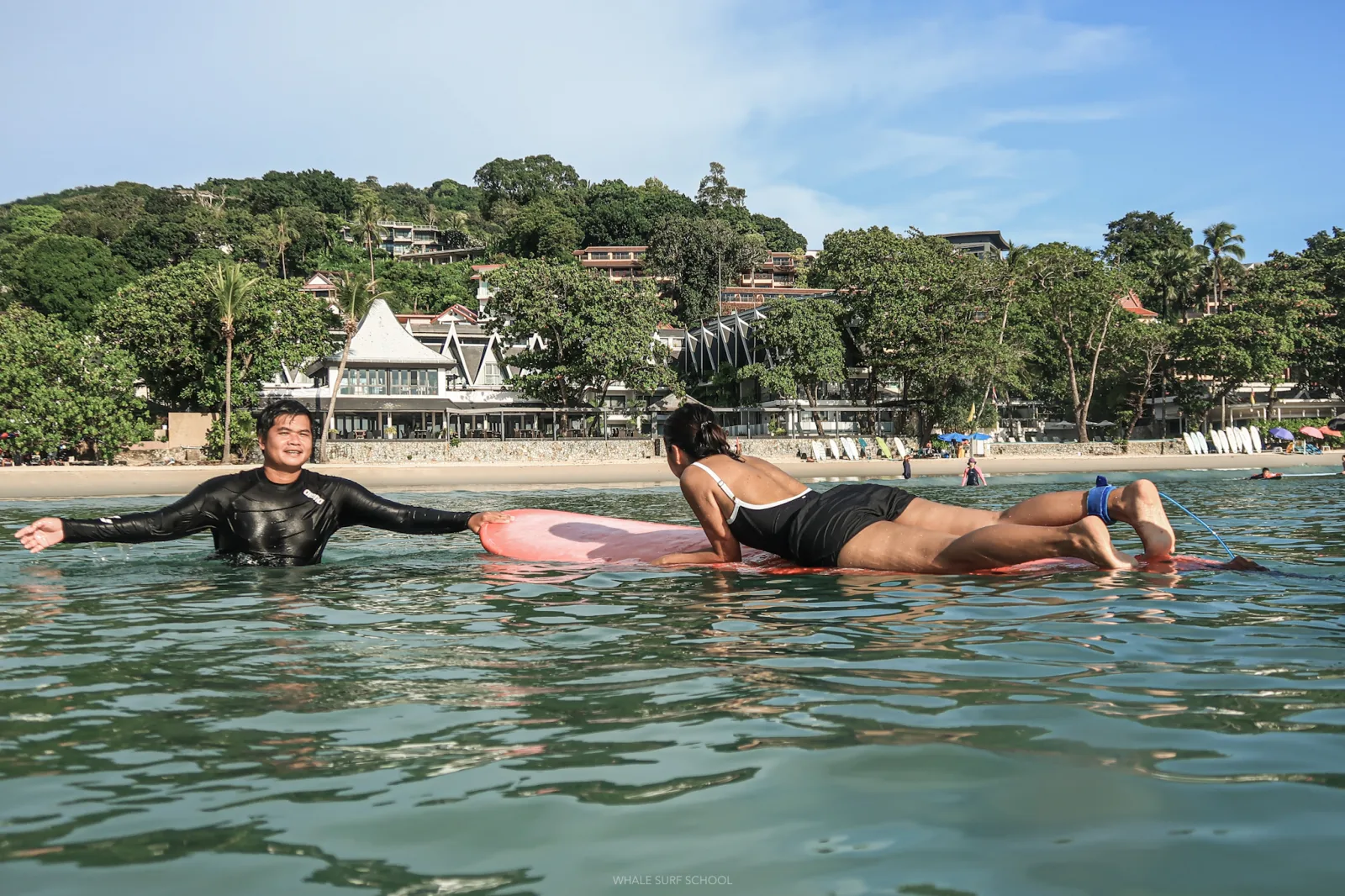 มือใหม่ที่กำลังหัดเซิร์ฟ
